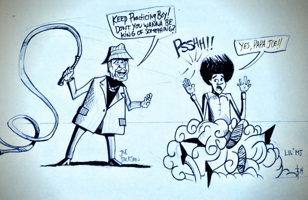 Cartoon joe and michael jackson